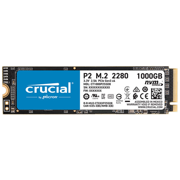 SSD 1TB CRUCIAL P2 NVME M.2 | CT1000P2SSD8