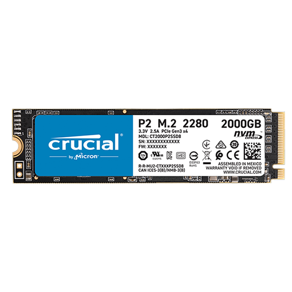 SSD 2TB CRUCIAL P2 NVME M.2 | CT2000P2SSD8